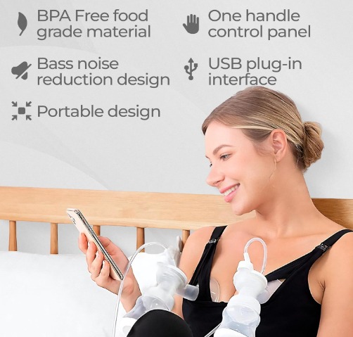 Miniatura 3 de DOBLE EXTRACTOR LECHE MATERNA ELÉCTRICO